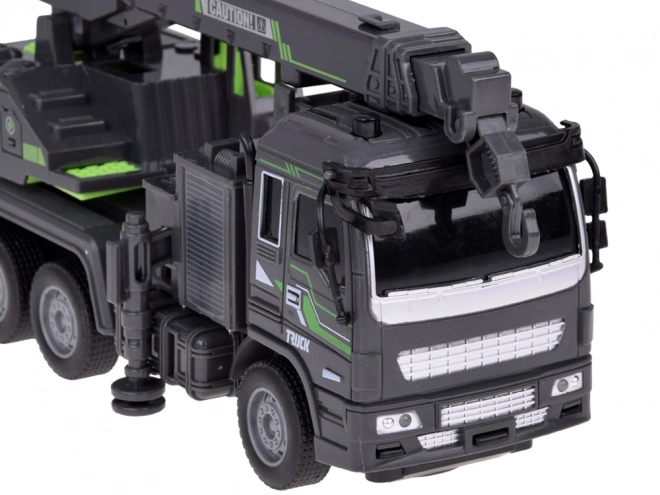 Camion de construction grue avec lumières LED