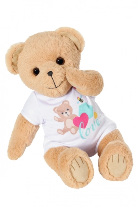 Ourson BABY born, tenue blanche