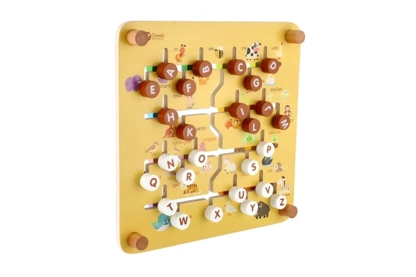 Labyrinthe éducatif en bois 2 en 1