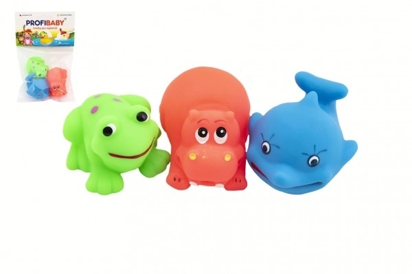 Animaux en caoutchouc pour l’eau, lot de 3