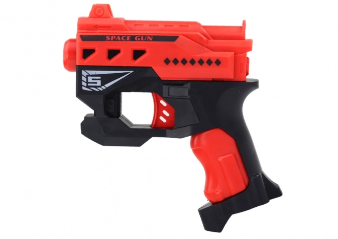 Mini fusil en mousse avec ventouses rouge
