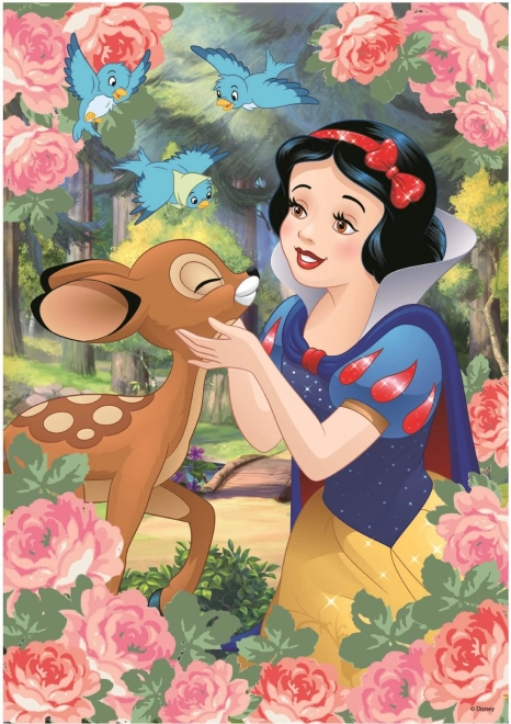 Puzzle DINO avec gemmes Blanche-Neige et biche 200 pièces
