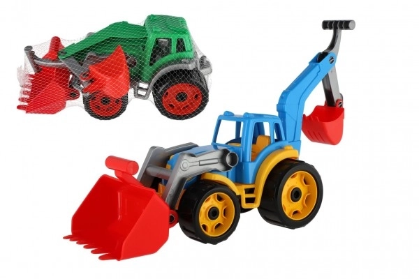Tracteur avec pelle et excavateur