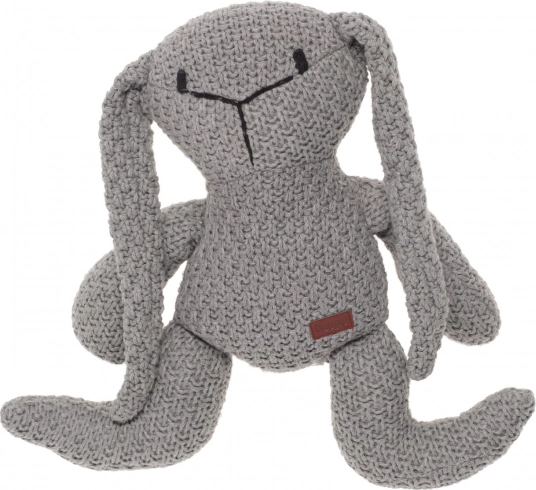 Jouet tricoté Lapin, gris