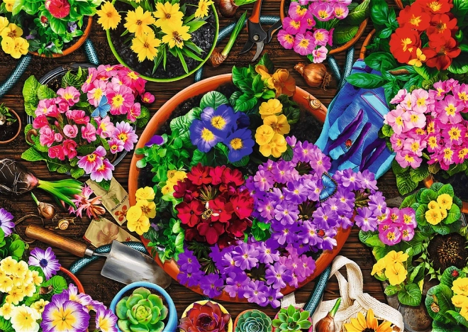Puzzle TREFL Jardinage double emballage 500 pièces