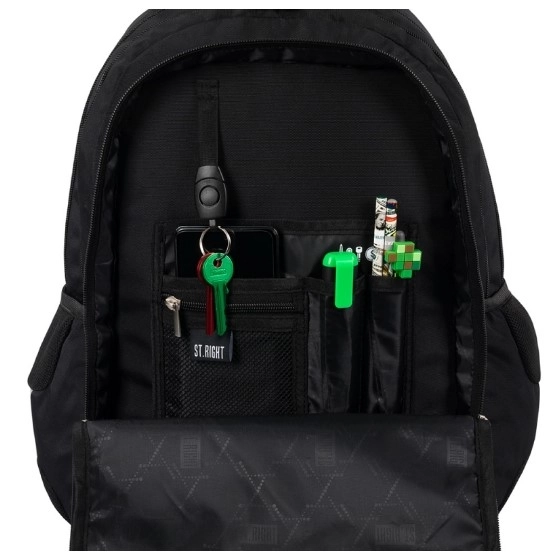 Sac à dos scolaire St. Right 25L noir