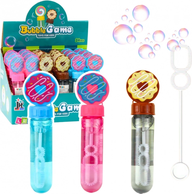 Bulle de savon Donut 3 trous Mix de couleurs 30 ml