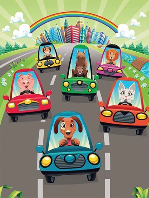 Puzzle en bois Art Puzzle Petits Conducteurs 100 pièces