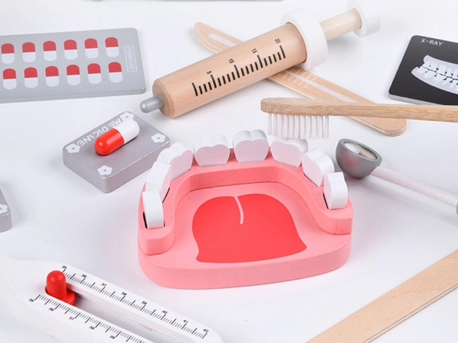 Ensemble en bois d'accessoires PETIT DENTISTE ZA4718