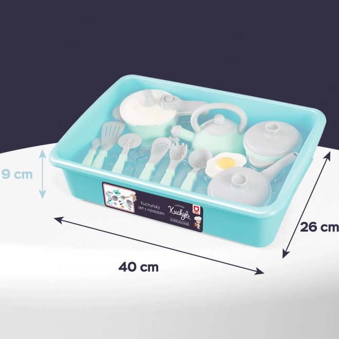 Ensemble de cuisine avec ustensiles