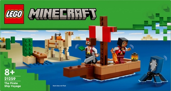 LEGO Minecraft 21259 Voyage à bord du navire pirate