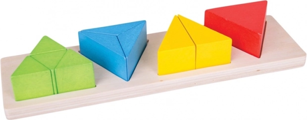 Bigjigs Toys puzzle à encastrer – fractions triangulaires