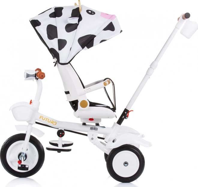 CHIPOLINO Tricycle avec toit Futuro 2-en-1 Cow