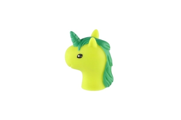 Marionnette à doigt licorne 5pcs caoutchouc 6cm sur carte 16,5x20cm