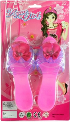 Chaussons en plastique avec nœud pour enfants