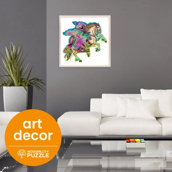 Puzzle en bois Cheval et Aigle 250 pièces