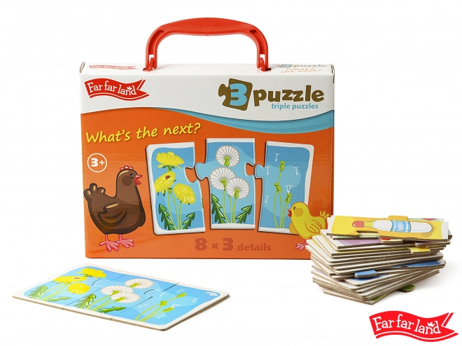 Puzzle Far Far Land: trio de 8 images