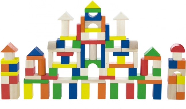 Blocs en bois dans un seau 100 pcs BABU