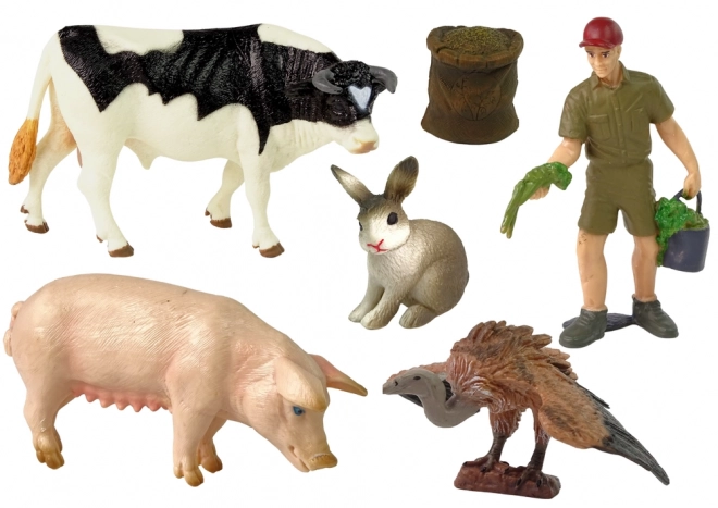 grand ensemble de figurines d'animaux de la ferme