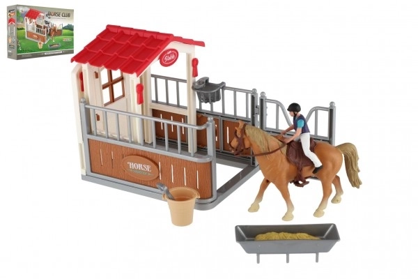 Ensemble d'écurie pour chevaux avec accessoires