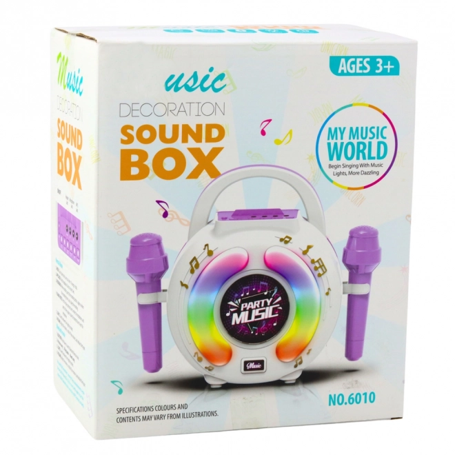 Ensemble de karaoké deux microphones et haut-parleur Bluetooth