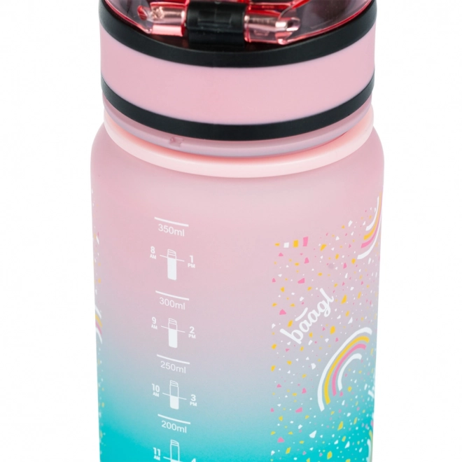 BAAGL Bouteille à boire Tritan Gradient Arc-en-ciel 350 ml