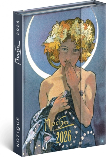 Agenda hebdomadaire magnétique Alfons Mucha 2026