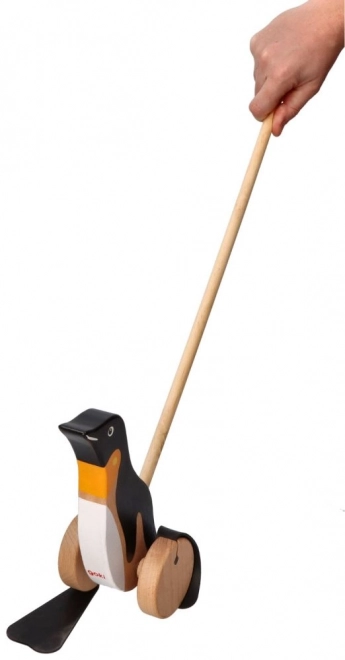 Jouet à tirer en bois pingouin Goki