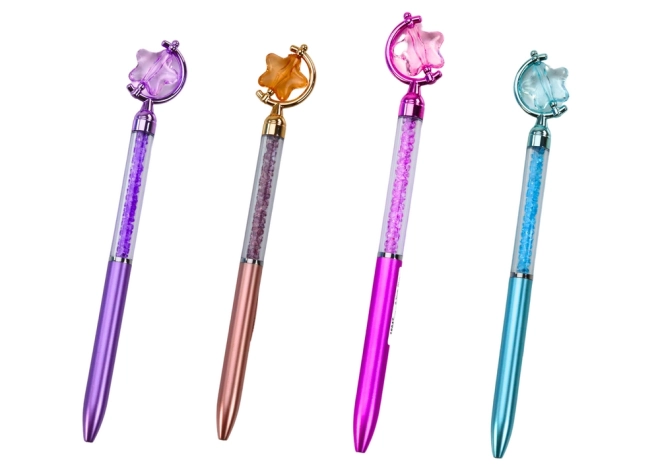 Stylo à bille avec recharge étoilée bleue 0,7 mm Mix