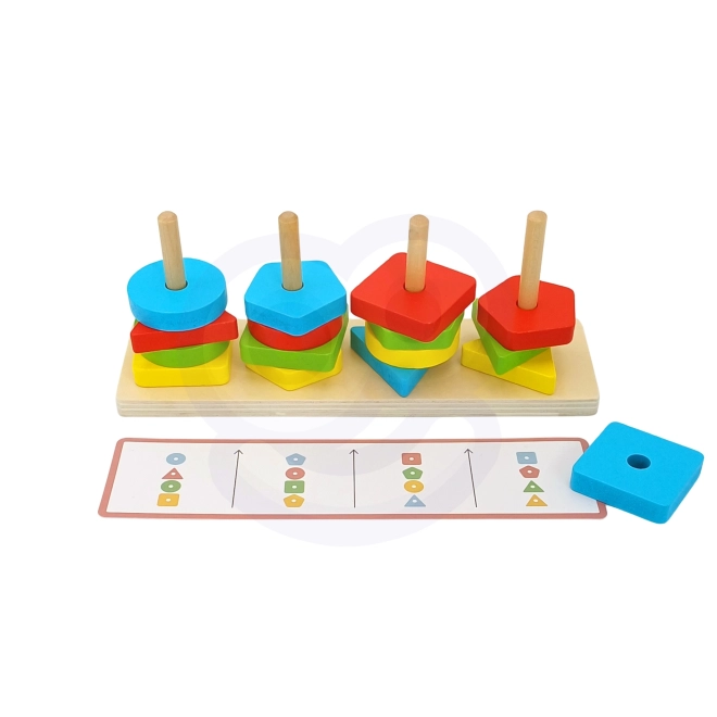 Woopie Montessori Pyramid d'animaux 27 pcs