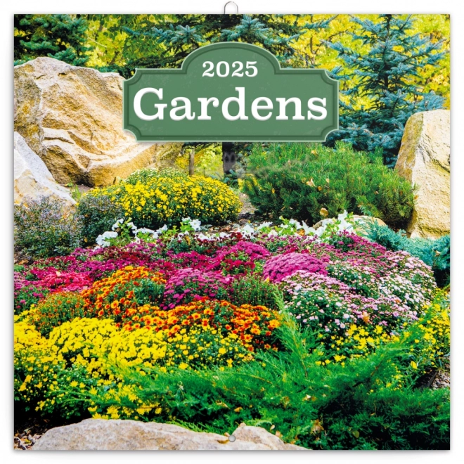 CALENDRIER DE NOTIQUES Jardins 2025, 30 x 30 cm