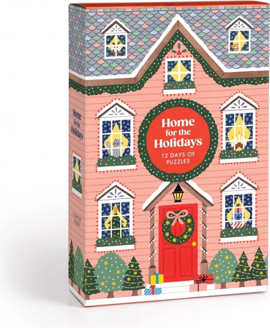 GALISON Calendrier de l'avent Puzzle chez soi pour Noël 12x42 pièces