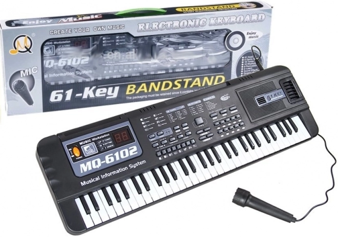 Clavier MQ-6102 61 touches Microphone éducatif