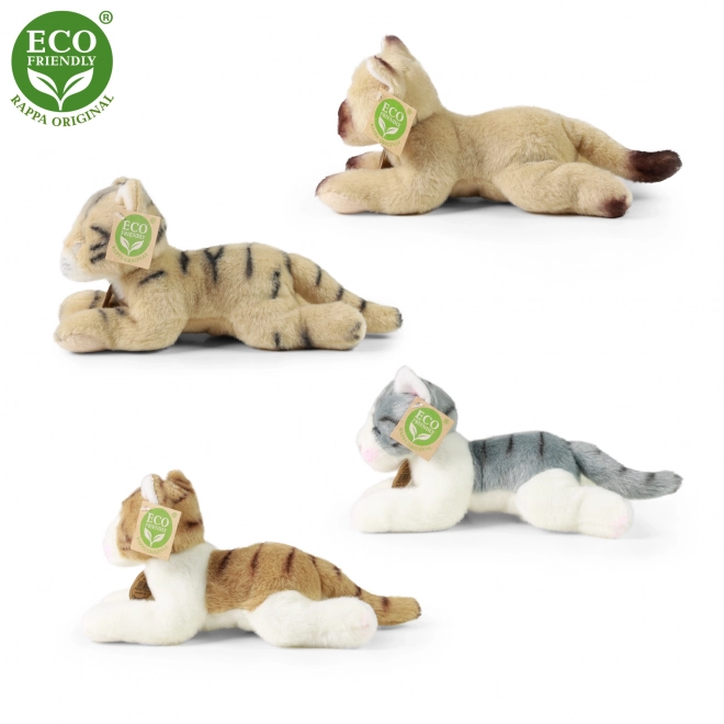 Chat en peluche 18 cm écologique