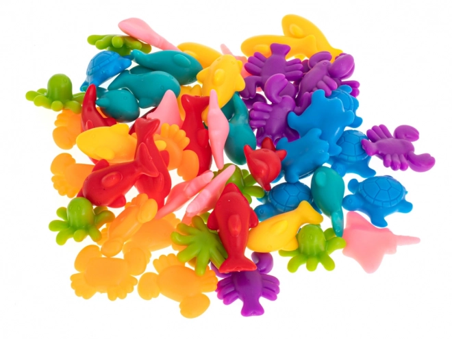 Jeu montessori en bois Apprends à compter – Créatures marines