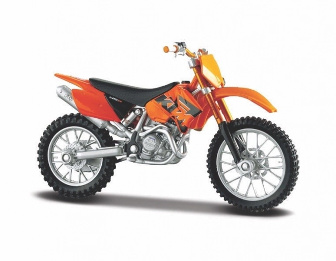 Modèle de moto en métal KTM 525SX 1/18 avec support