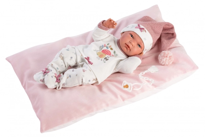 Llorens 73880 NOUVEAU-NÉ FILLE - poupée réaliste bébé avec corps tout en vinyle - 40 cm