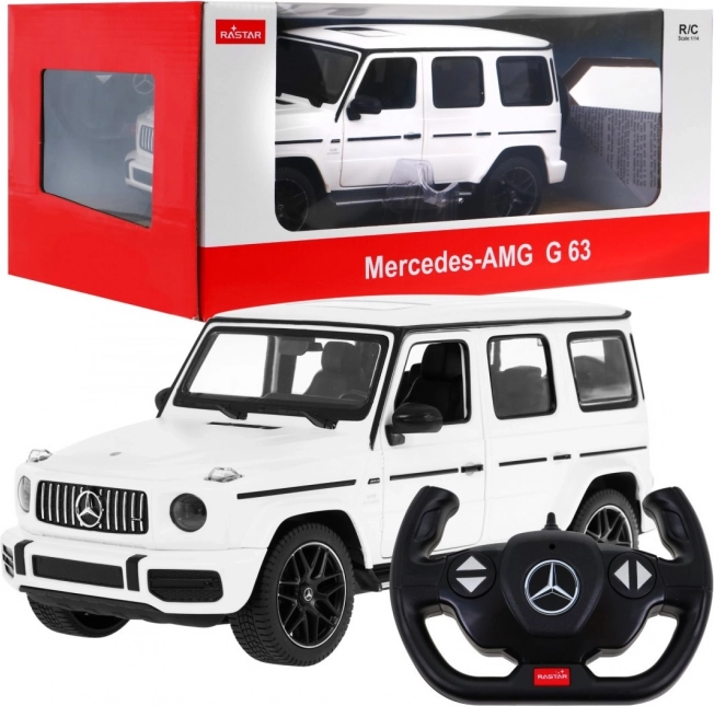 Voiture radiocommandée Rastar 1:14 Mercedes‑AMG G 63 – Blanc
