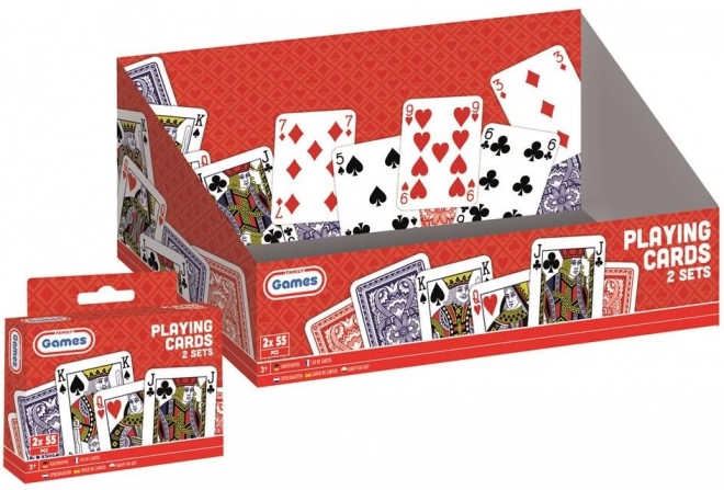 Grafix Jeu de Cartes Ensemble 2x55 Pcs