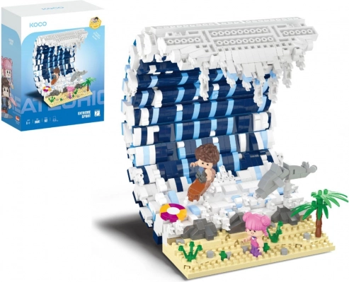 Jeu de construction KOCO Vague de surf – sport extrême 1471 pièces