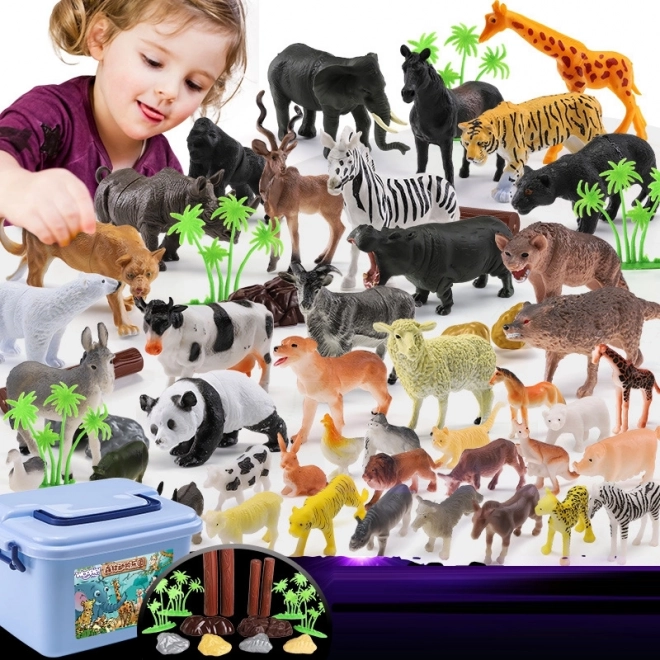 Ensemble d'animaux WOOPIE XXL 58 pcs