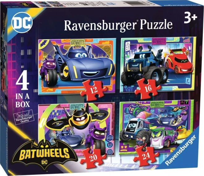 Puzzle Batwheels de Ravensburger, 4en1