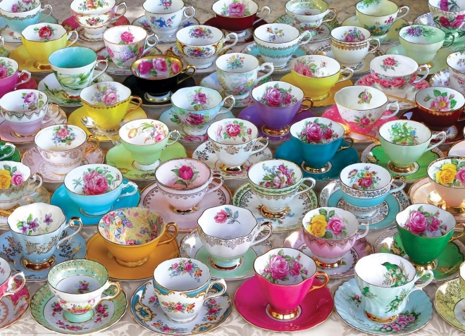 Puzzle EUROGRAPHICS collection de tasses à thé 1000 pièces