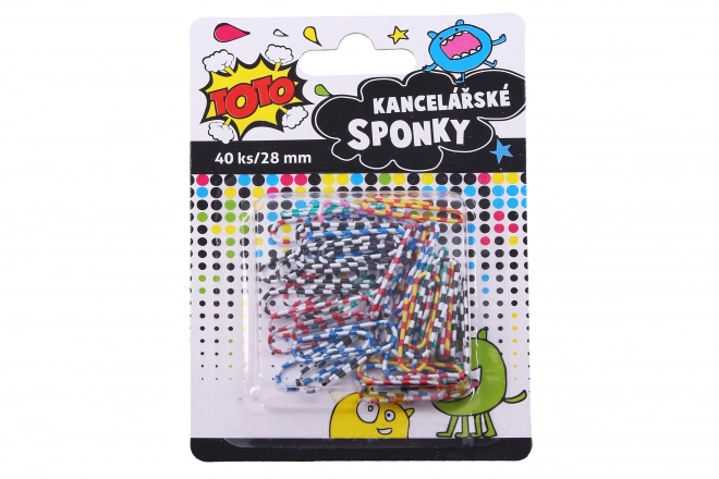Trombones rayés 28 mm - 40 pcs