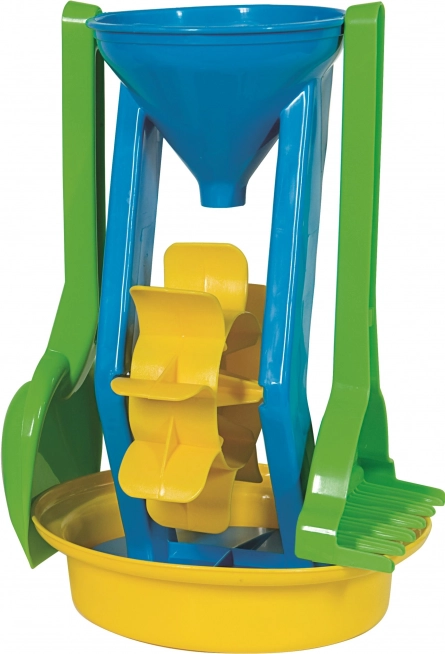 Androni set de sable avec moulin, hauteur 26 cm – Bleu