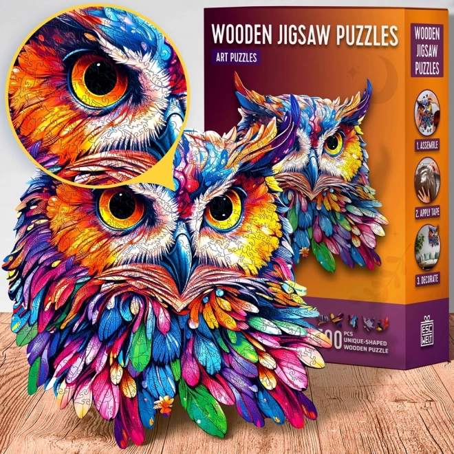 Puzzle en bois Hibou 500 pièces