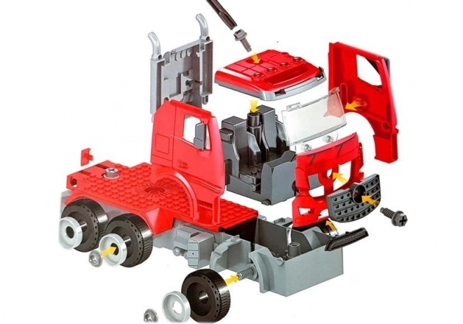 Kit DIY Camion de Pompiers 2 en 1 avec Cric Remplaçable