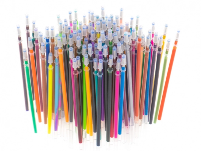 Ensemble de stylos gel colorés avec recharges en plus - 120 pièces