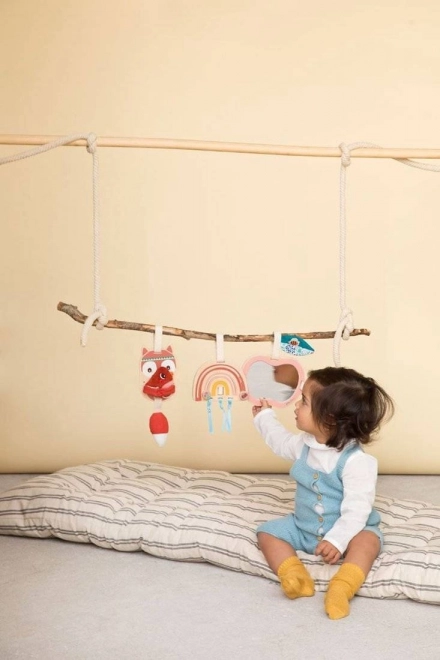 Lilliputiens - Jouets suspendus en bois Renard Alice 9 mois+