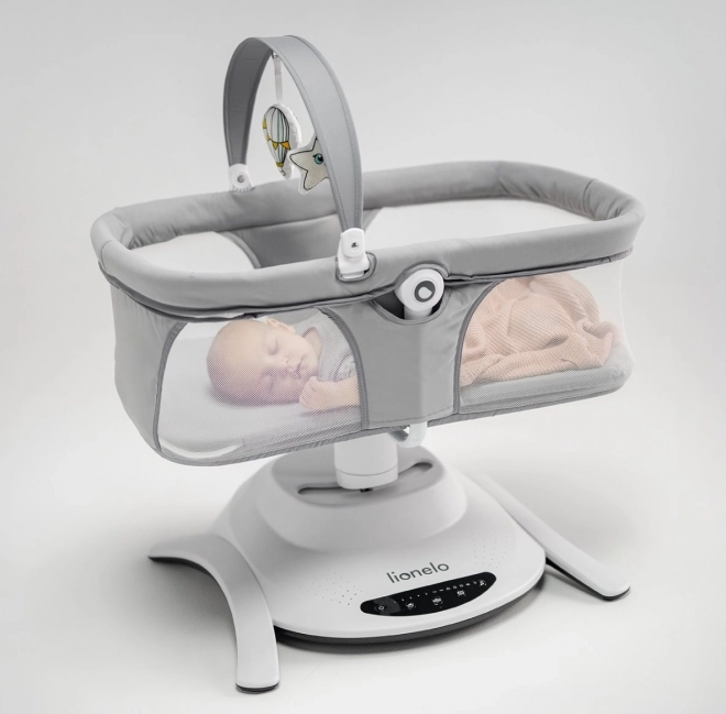 LIONELO Transat de bébé Bella Set Gris Béton 2 en 1
